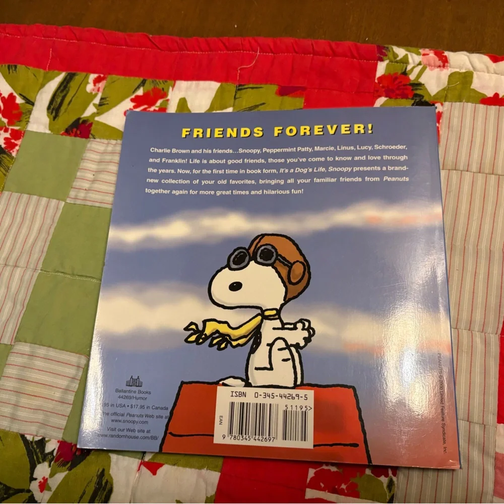 Snoopy Dog Book by Charles M. Schulz - Blue Cover